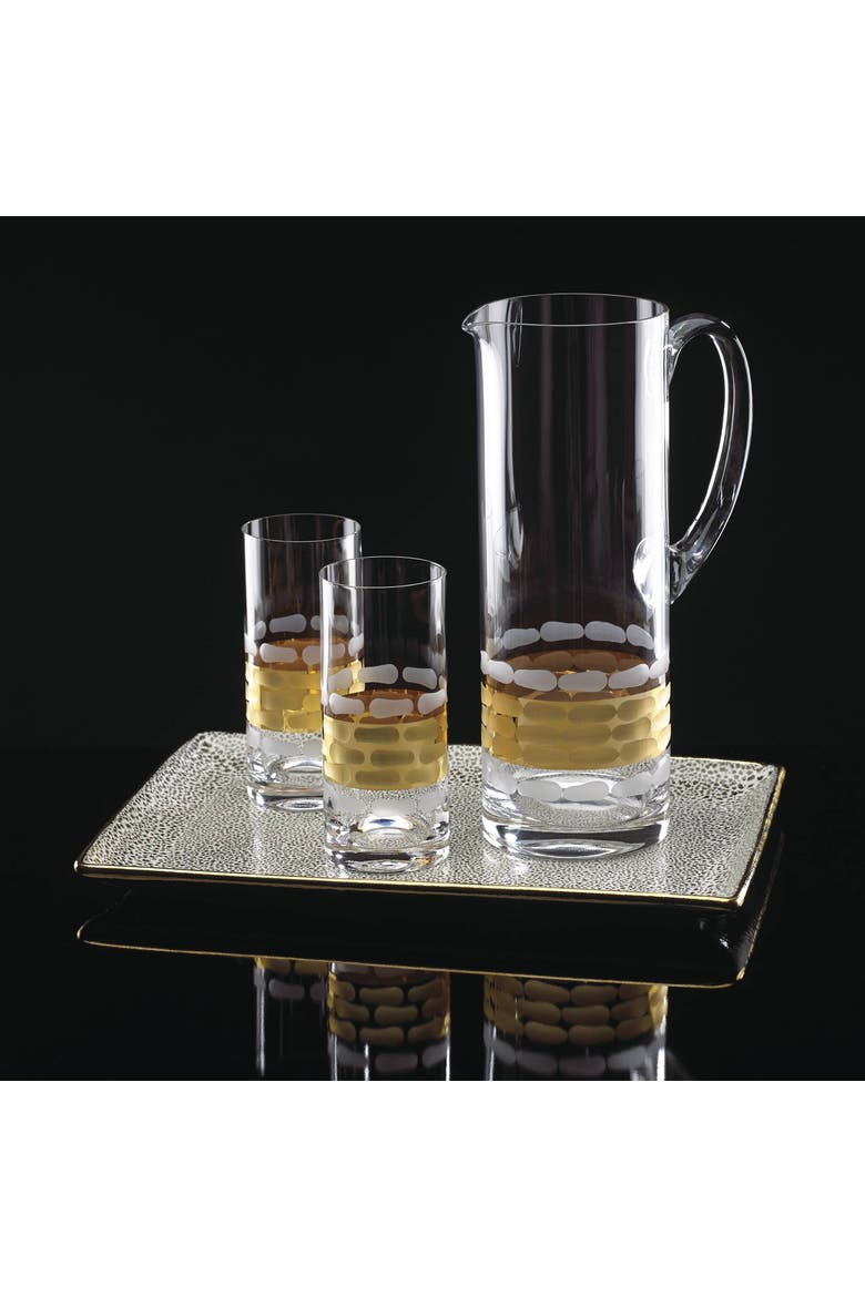 Truro Gold Glass Pitcher, Alternate, color, clear/gold