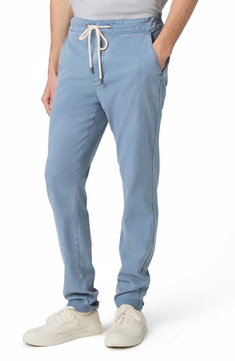 PAIGE Fraser Drawstring Tapered Brushed Twill Pants, Alternate, color, Vintage Lakeside