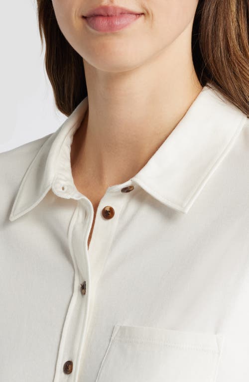 Caslon ® Knit Button-up Shirt