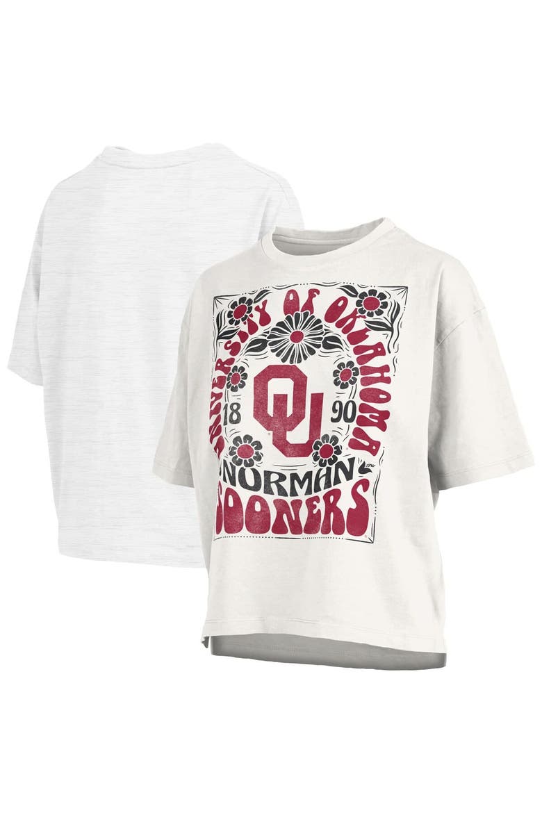Women's Pressbox White Oklahoma Sooners Harmony Oversized T-Shirt, Main, color, White