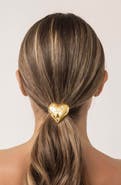 Ettika Love Embellished Heart Ponytail Holder