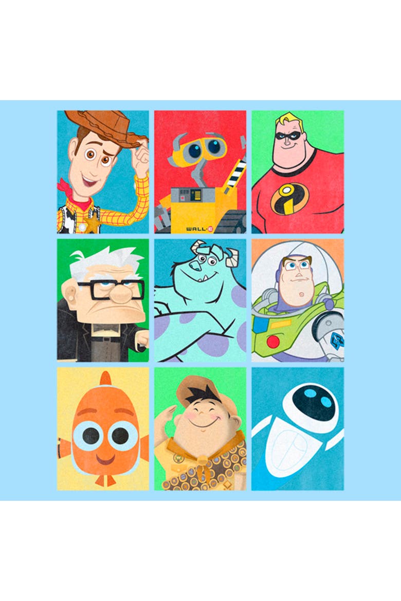 Men's Pixar Character Character Bingo  Graphic T-Shirt, Alternate, color, Light Blue