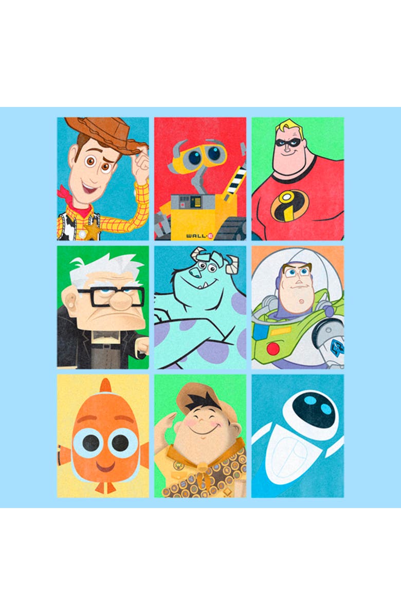 Pixar Character Men's Pixar Character Character Bingo Graphic T-Shirt, Alternate, color, Light Blue