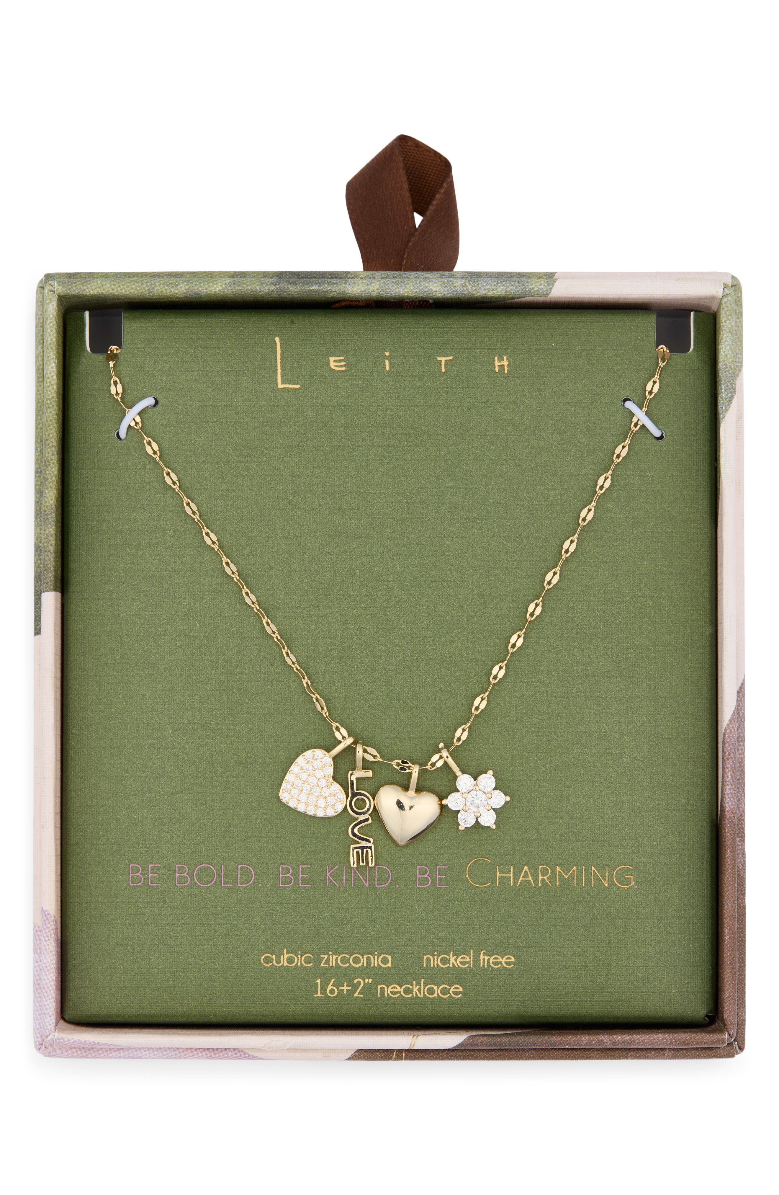 Leith Love Charm Necklace