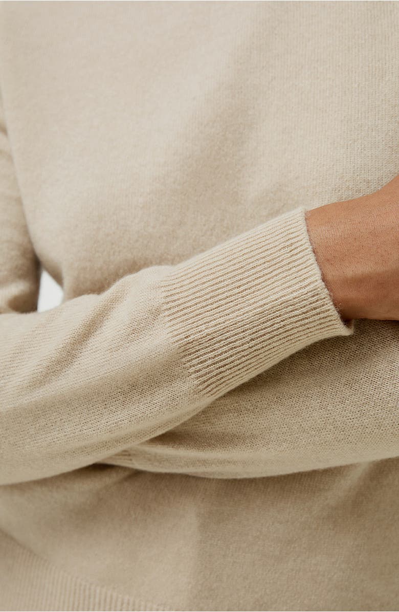 Lilysilk Pure Cashmere Turtleneck Sweater, Alternate, color, Beige/Khaki