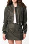 Back in Time Faux Leather Crop Moto Jacket