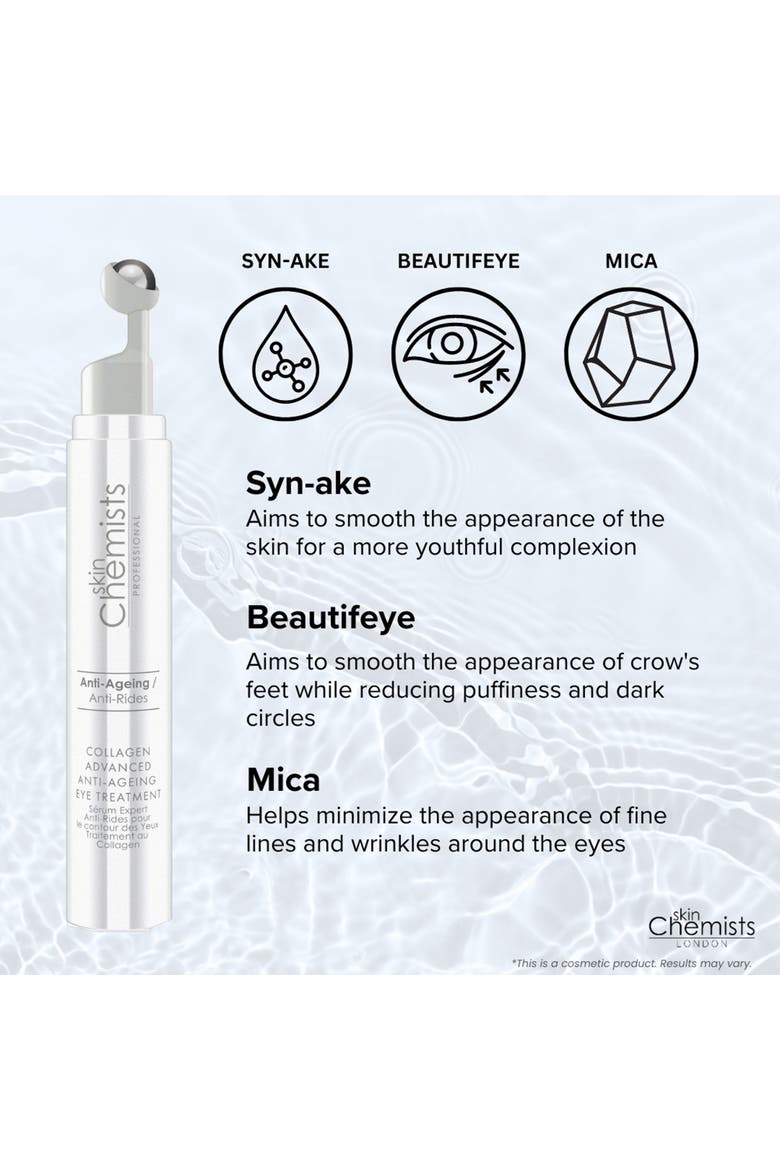 Collagen Advanced Anti-Aging Eye Treatment 15ml for Loss of Firmness, Anti-Aging, Alternate, color, White