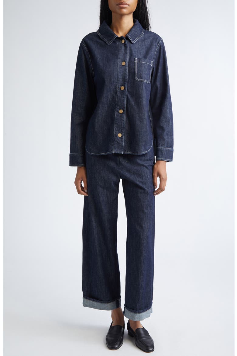 Enfasi Denim Shirt Jacket, Alternate, color, ULTRAMARINE