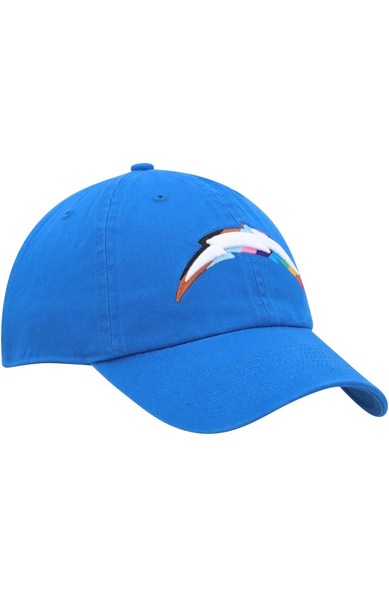 '47 Men's '47 Powder Blue Los Angeles Chargers Pride Clean Up Adjustable Hat, Alternate, color,