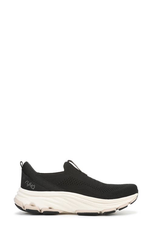 Ryka Rykä Devotion Max Slip-on Walking Sneaker In Black