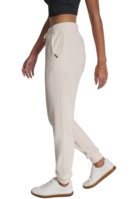 Dkny High Waist Joggers In White