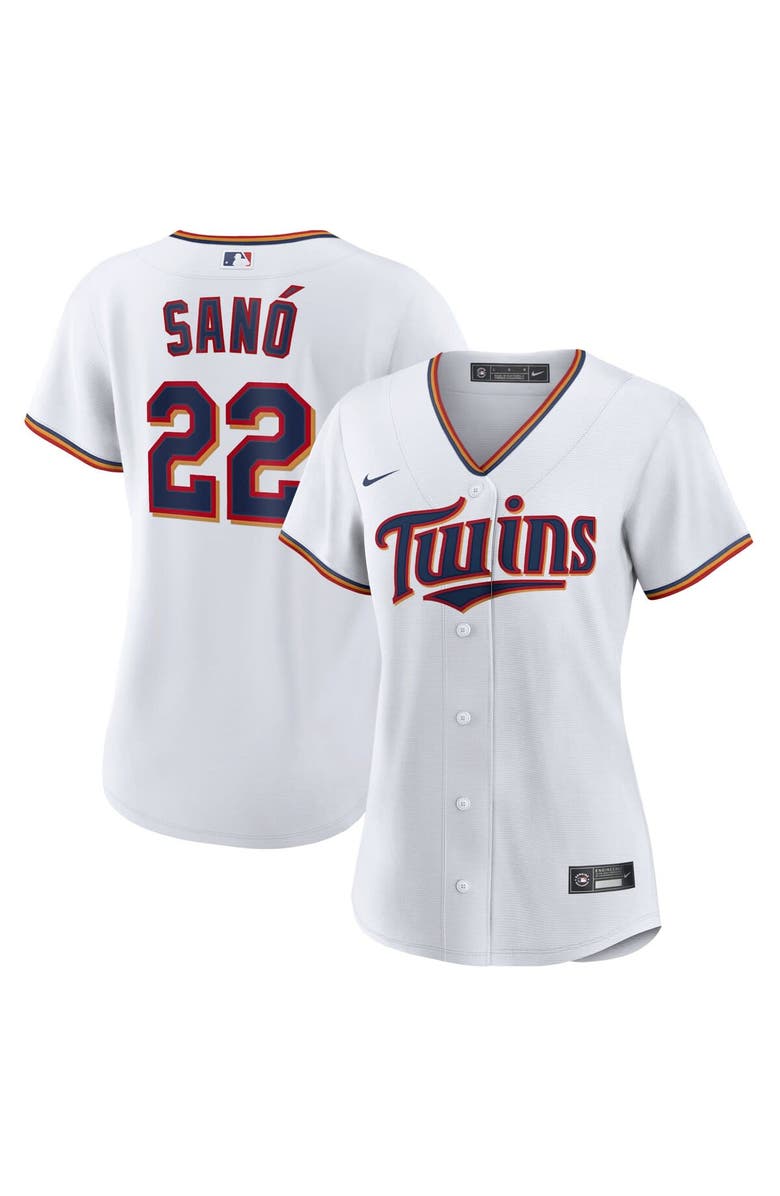Nike Women's Nike Miguel Sano White Minnesota Twins Home Replica Player Jersey, Main, color, 