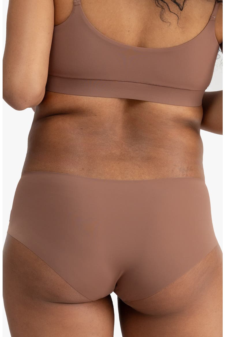Soft Seamless Briefs, Alternate, color, TOFFEE