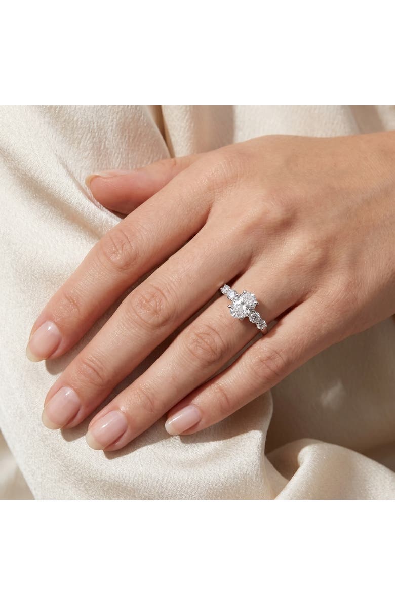 Bliss Diamond 1 1/2Ct TW Oval Cut Engagement Ring 14k Gold Lab Grown, Alternate, color, 14K White Gold