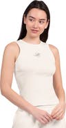 STARTER Women's Starter White Miami Dolphins Athleisure Cropped Tank Top