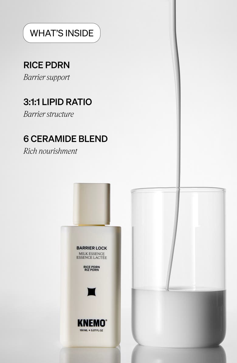 KNEMO Barrier Lock Rice PDRN Milk Essence, Alternate, color, Ivory