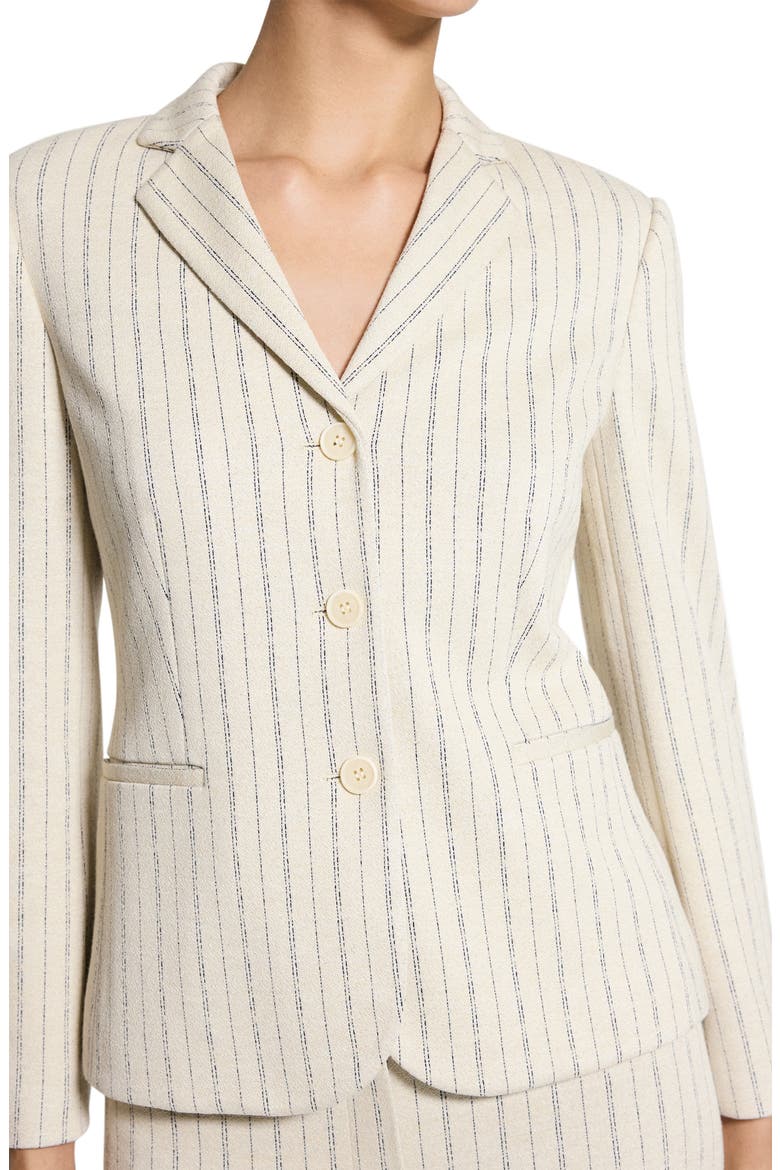 Stripe Single Breasted Blazer, Alternate, color, OAT MULTI - E61