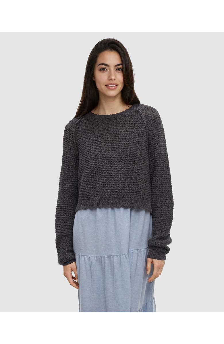 tentree Hart Sweater, Main, color, Graphite