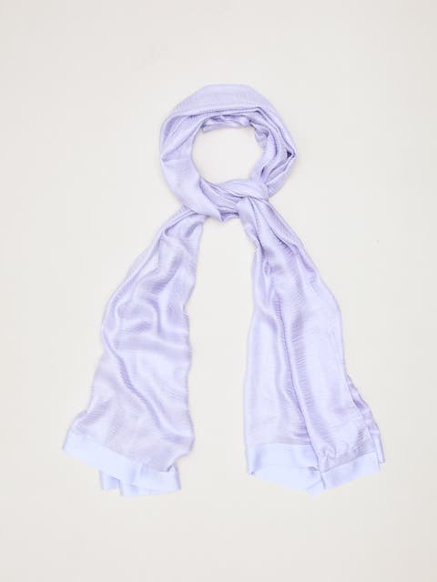 Satin Trim Scarf