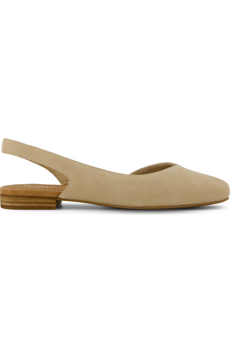 TOMS Alene Slingback Half d'Orsay Flat, Alternate, color, Beige/ Khaki