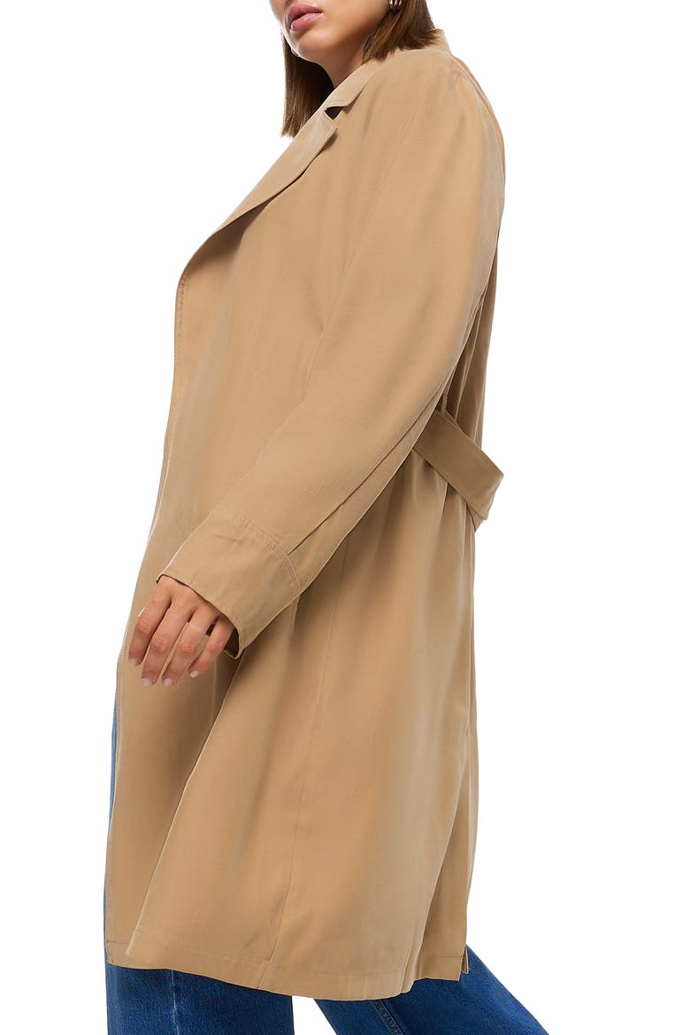 Belted Trench Coat, Alternate, color, BEIGE