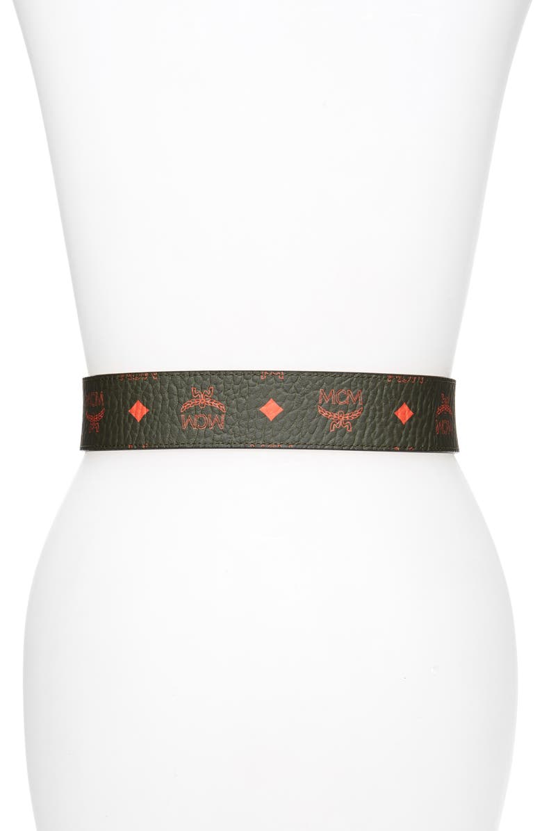 MCM Claus Reversible Belt, Alternate, color, 