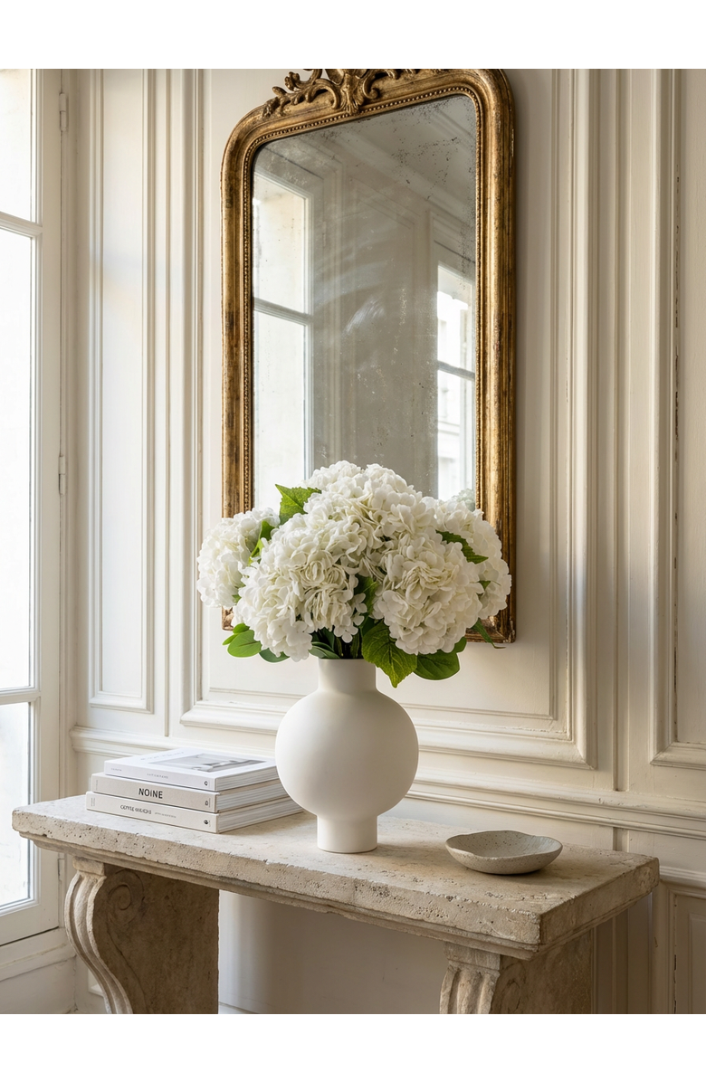 CocoBella Marla RealTouch Hydrangea Arrangement, Alternate, color, Snow