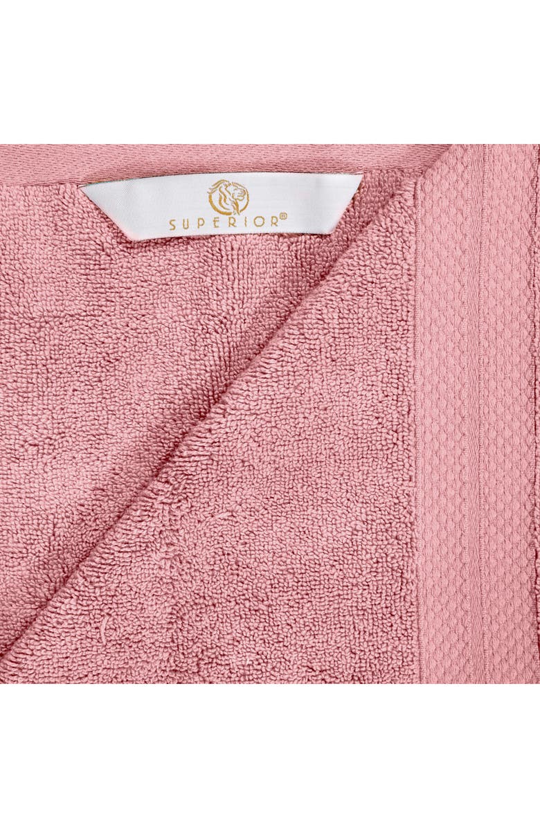 Superior Aria 2-Piece Turkish Cotton Bath Towels, Alternate, color, Pink