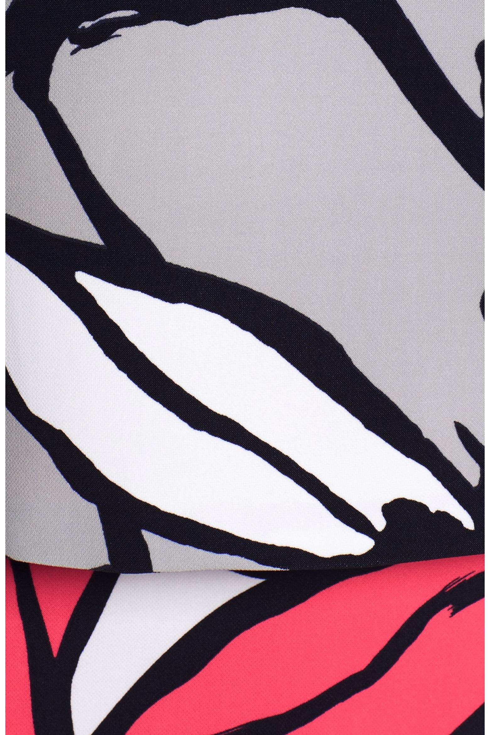 Ellen Design Ellen Tracy 'Trompe L'Oeil' Print Popover Bodice V-Neck Dress (Women ...