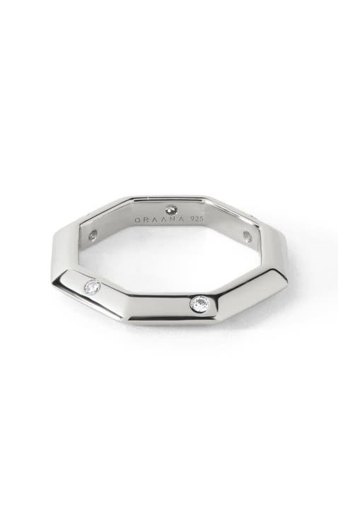 The Athena Double-Sided Burnish Ring
