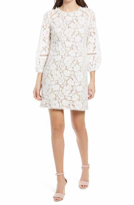 Vince Camuto Lace Long Sleeve Dress