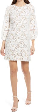 Vince Camuto Lace Long Sleeve Dress
