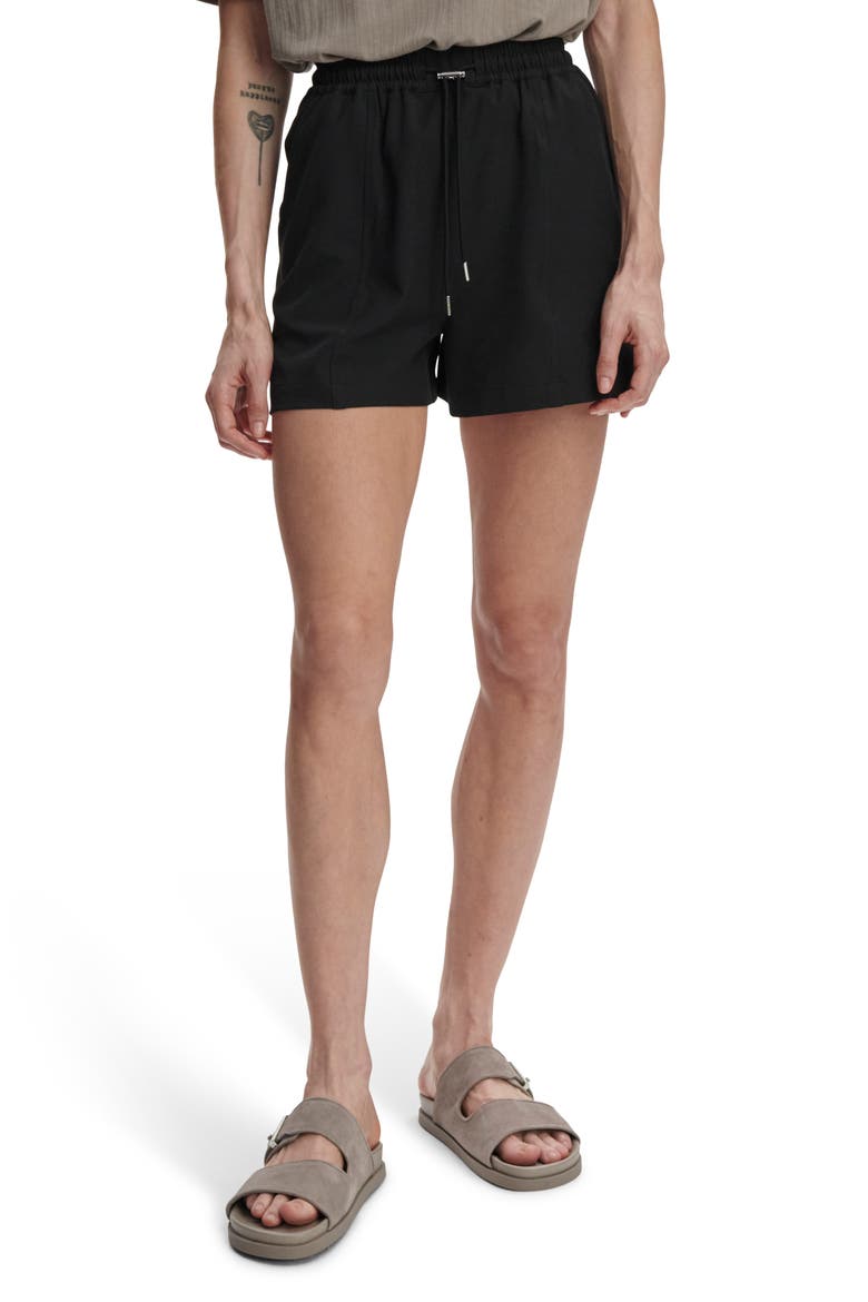 Esmond Drawstring Shorts, Main, color, BLACK