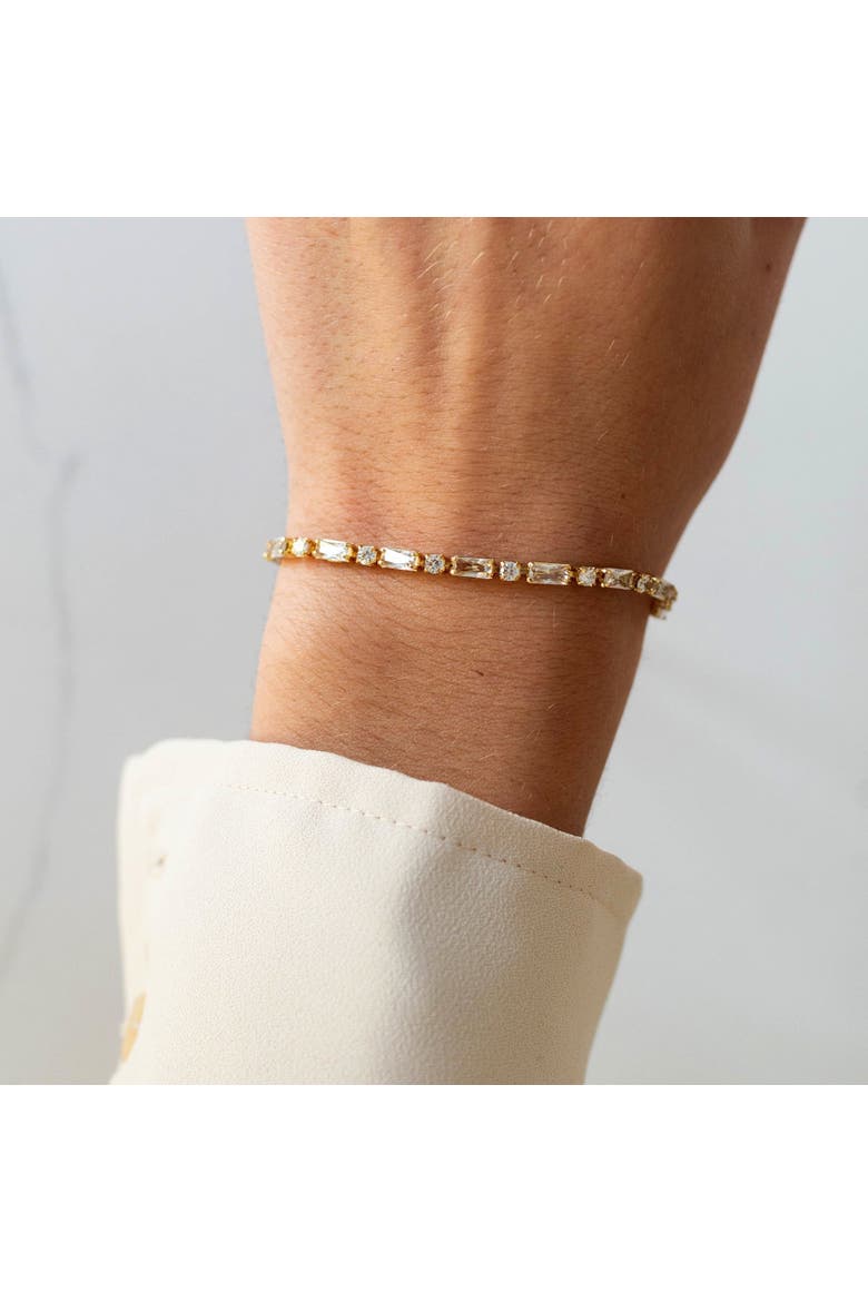 The Wentworth Tennis Bracelet, Alternate, color, Gold