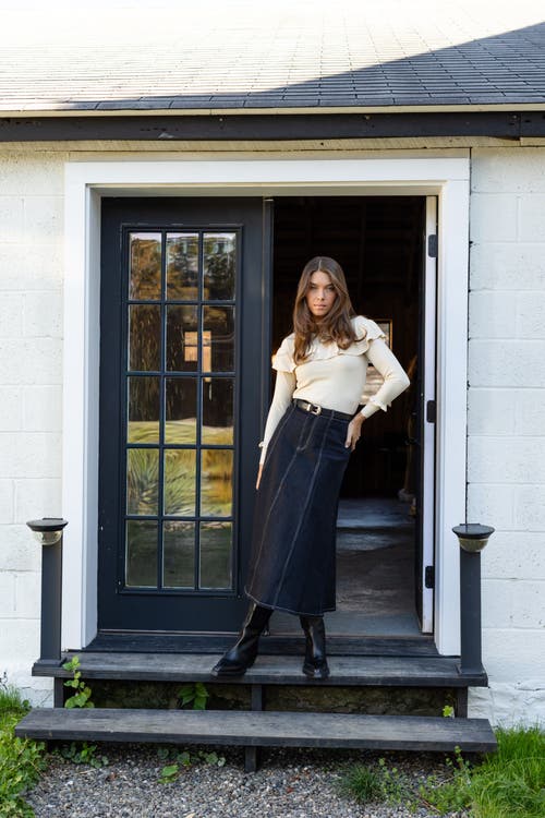 By Tess Collection Evelyn Sweater In White