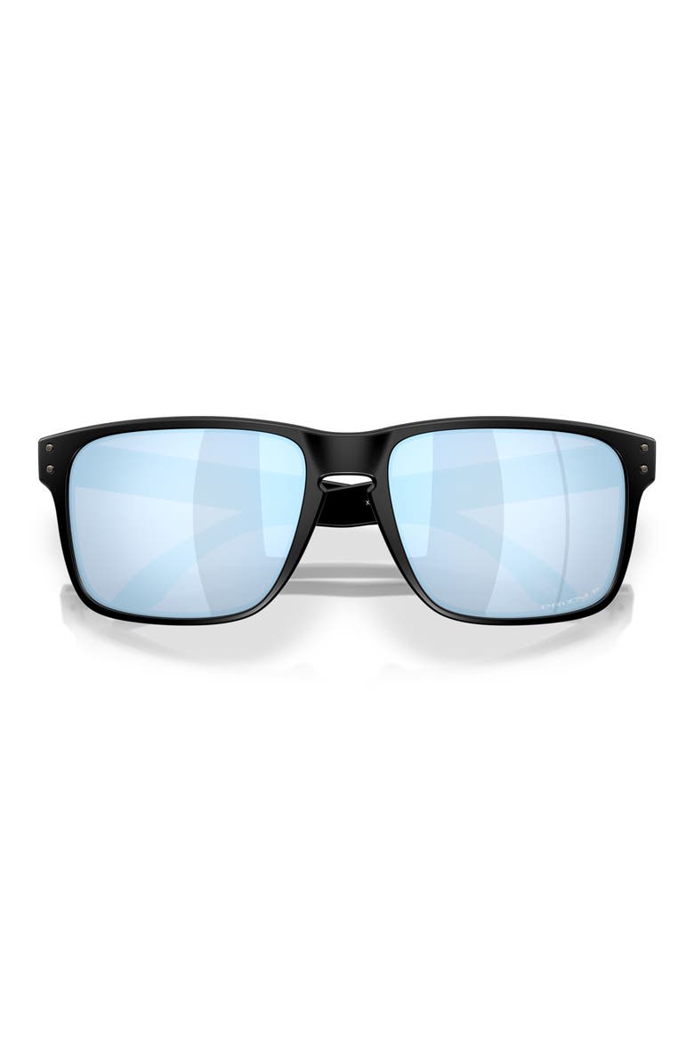 Holbrook XXL 61mm Polarized Rectangle Sunglasses, Alternate, color, MATTE BLACK / PRIZM DEEP WATER