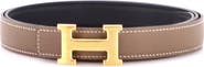 Pre-Owned Hermes Constance Reversible Belt Leather Thin