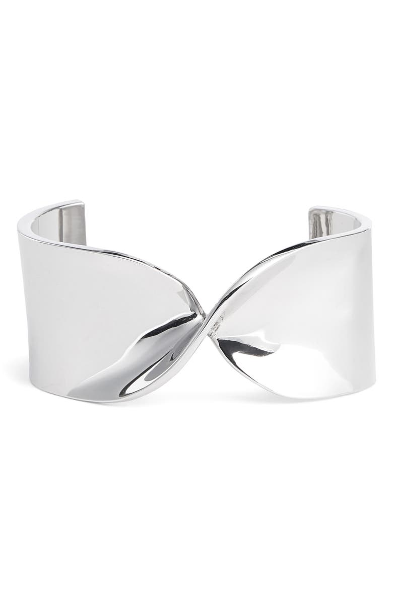 St. John Collection Wide Twist Metal Cuff, Main, color, 
