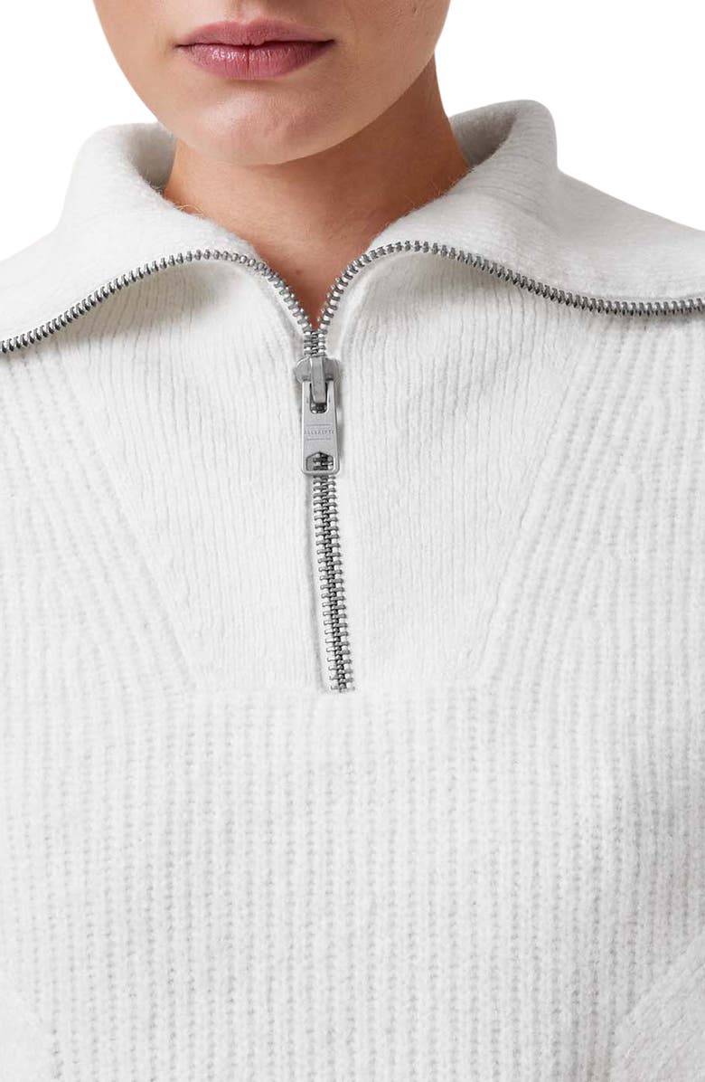 AllSaints Octavia Quarter Zip Sweater, Alternate, color,