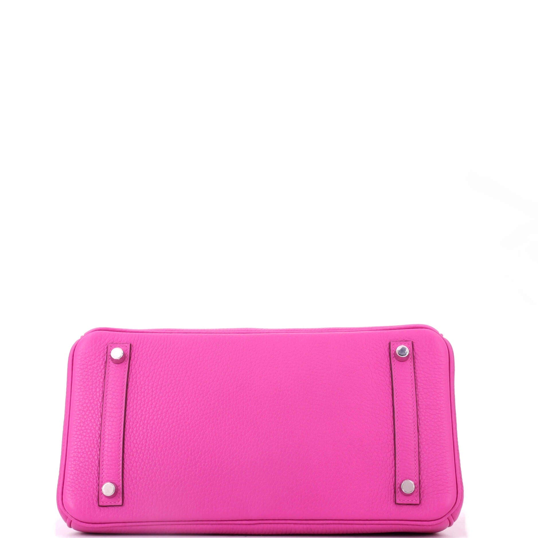Pre-Owned Hermes Birkin Handbag Pink Clemence with Palladium Hardware 30, Alternate, color, Magnolia
