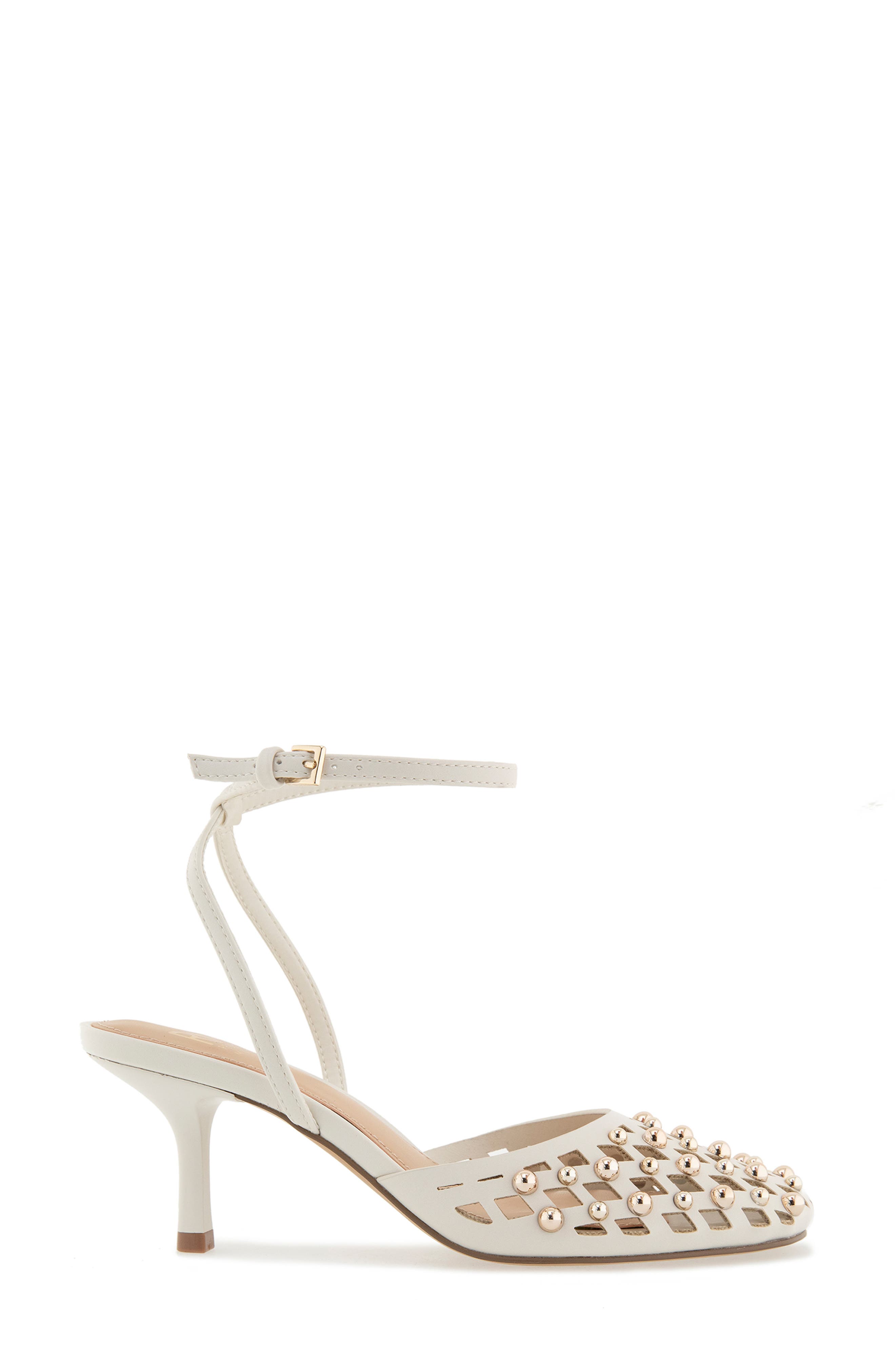 Fiona Ankle Strap Pump, Alternate, color, OFF WHITE PU