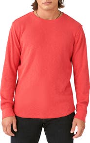 Lucky Brand Garment Dye Thermal Cotton Top