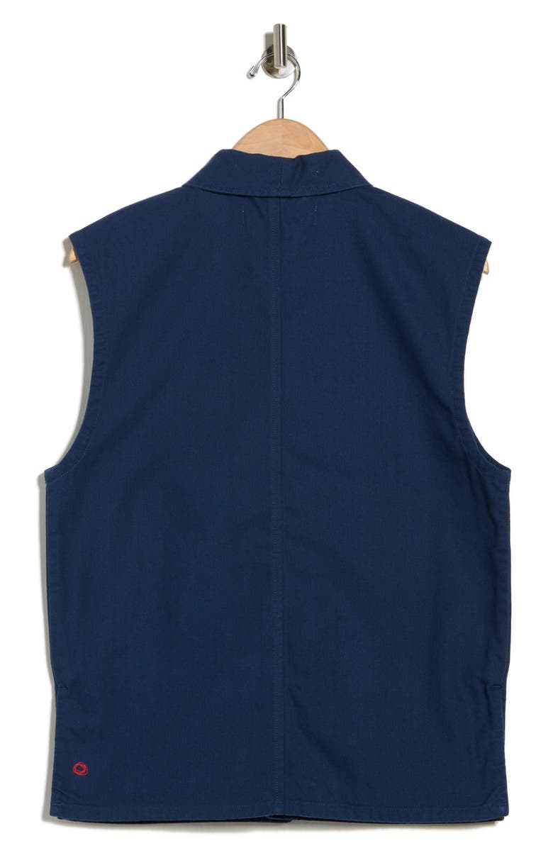Imperfects Organic Cotton Canvas Shepherds Vest, Alternate, color, Banks Street Blue