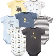 Hudson Baby Cotton Bodysuits 7-Pack