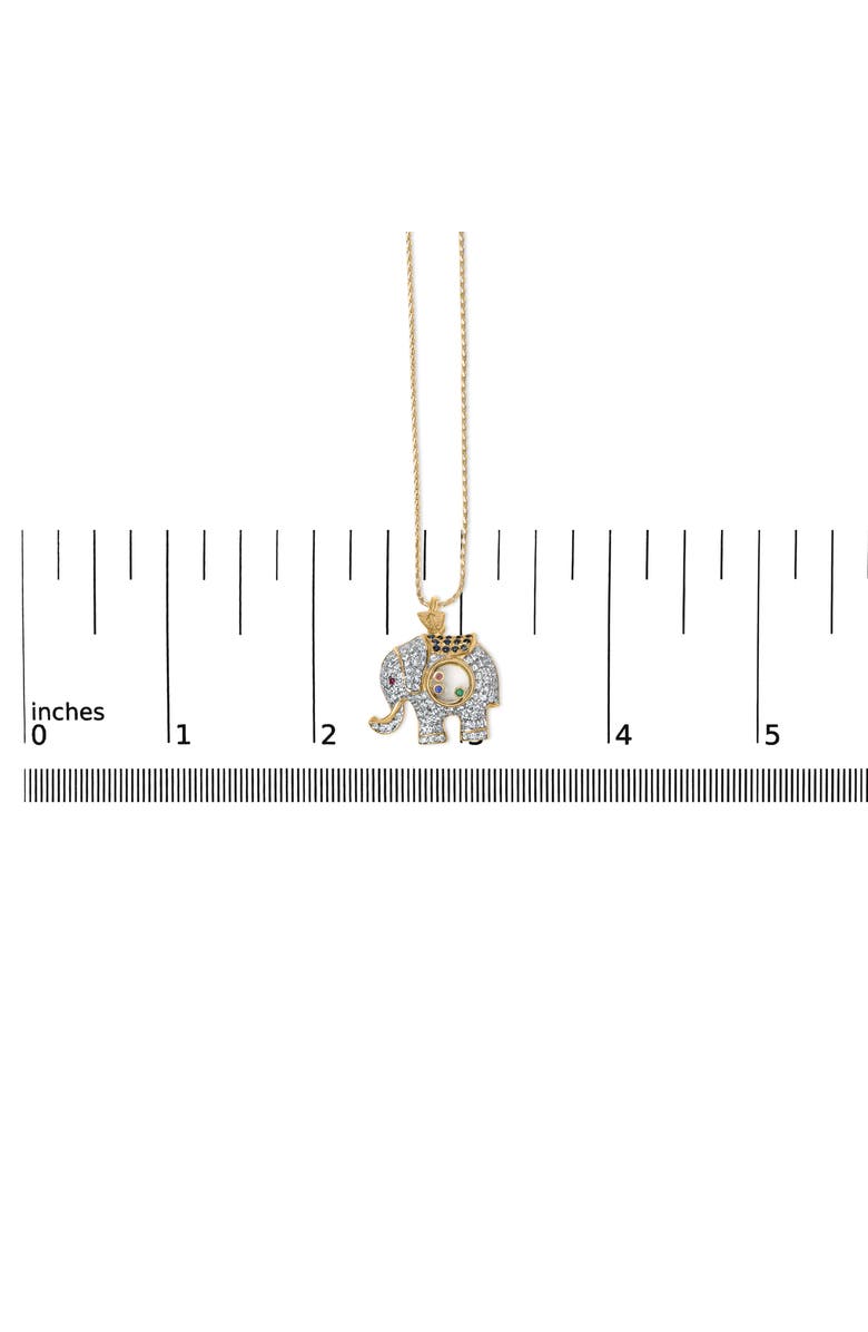 Haus of Brilliance 18K Gold 3/4ct Diamond Pendant Necklace with Ruby & Sapphire, Alternate, color, Yellow