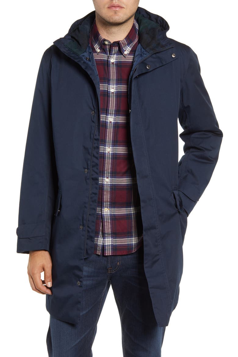 Pershore Waterproof Hooded Jacket, Main, color, NAVY