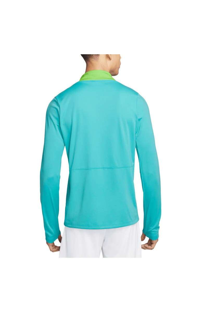 Nike Men's Nike Blue Brazil National Team 2024 Academy Pro Drill Performance Quarter-Zip Pullover Top, Alternate, color, Aqua