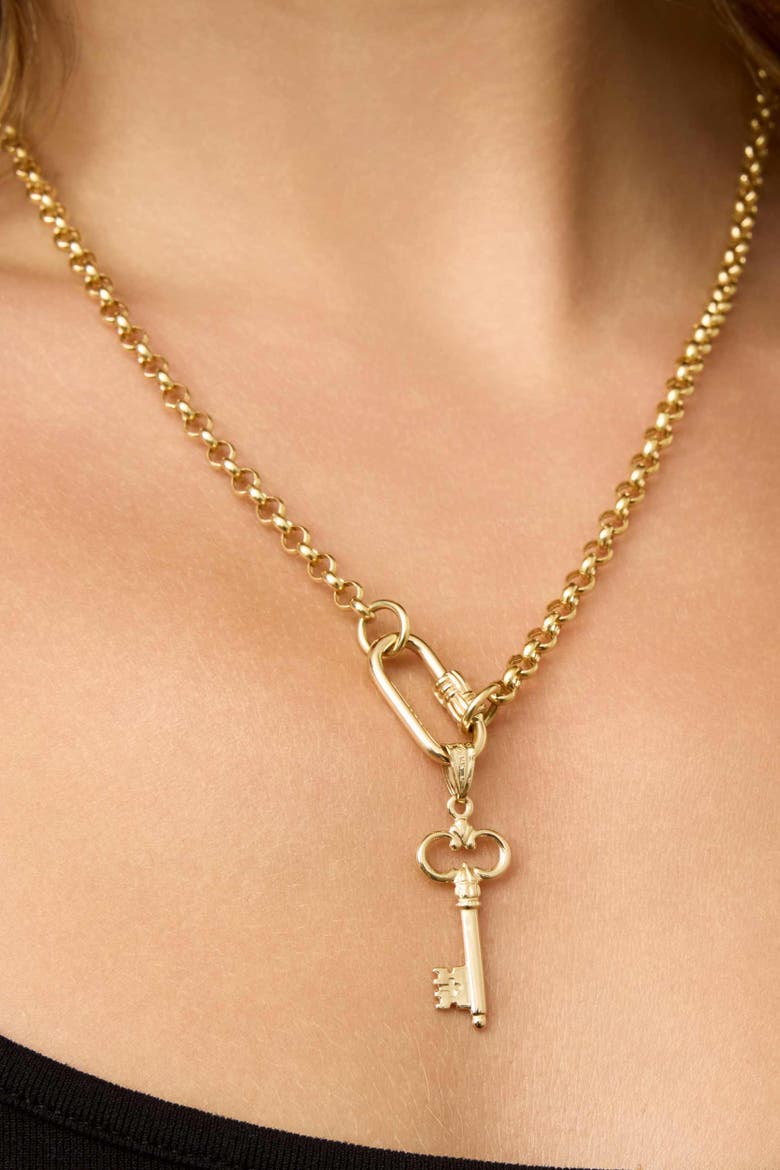 14K Yellow Gold Maison Pendant Charm, Alternate, color, 14K Yellow Gold
