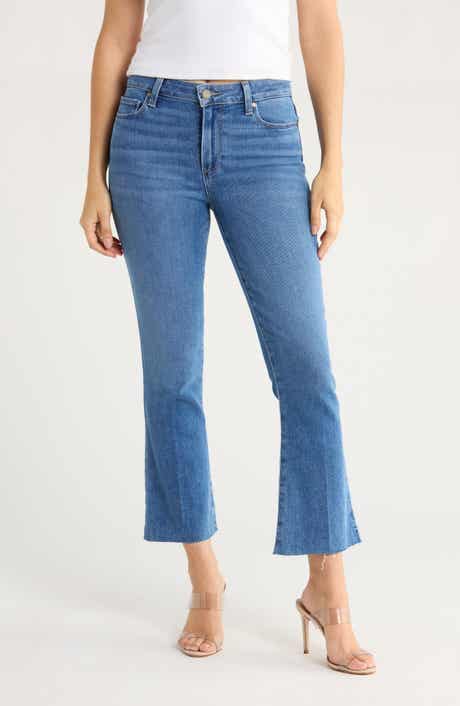 PAIGE Rory Raw Hem Crop Flare Leg Jeans