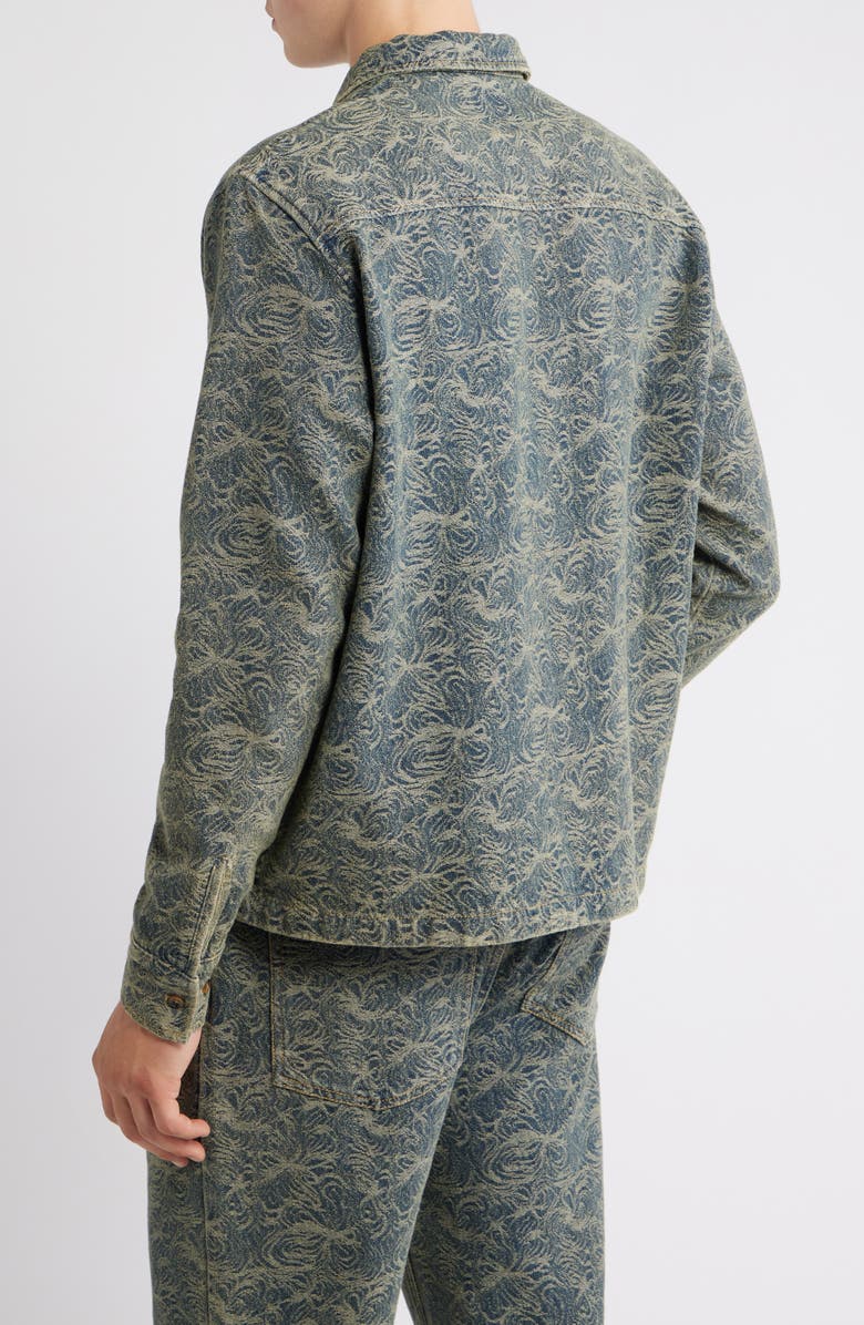 RIZORT Maze Denim Button-Up Shirt Jacket, Alternate, color, Indigo